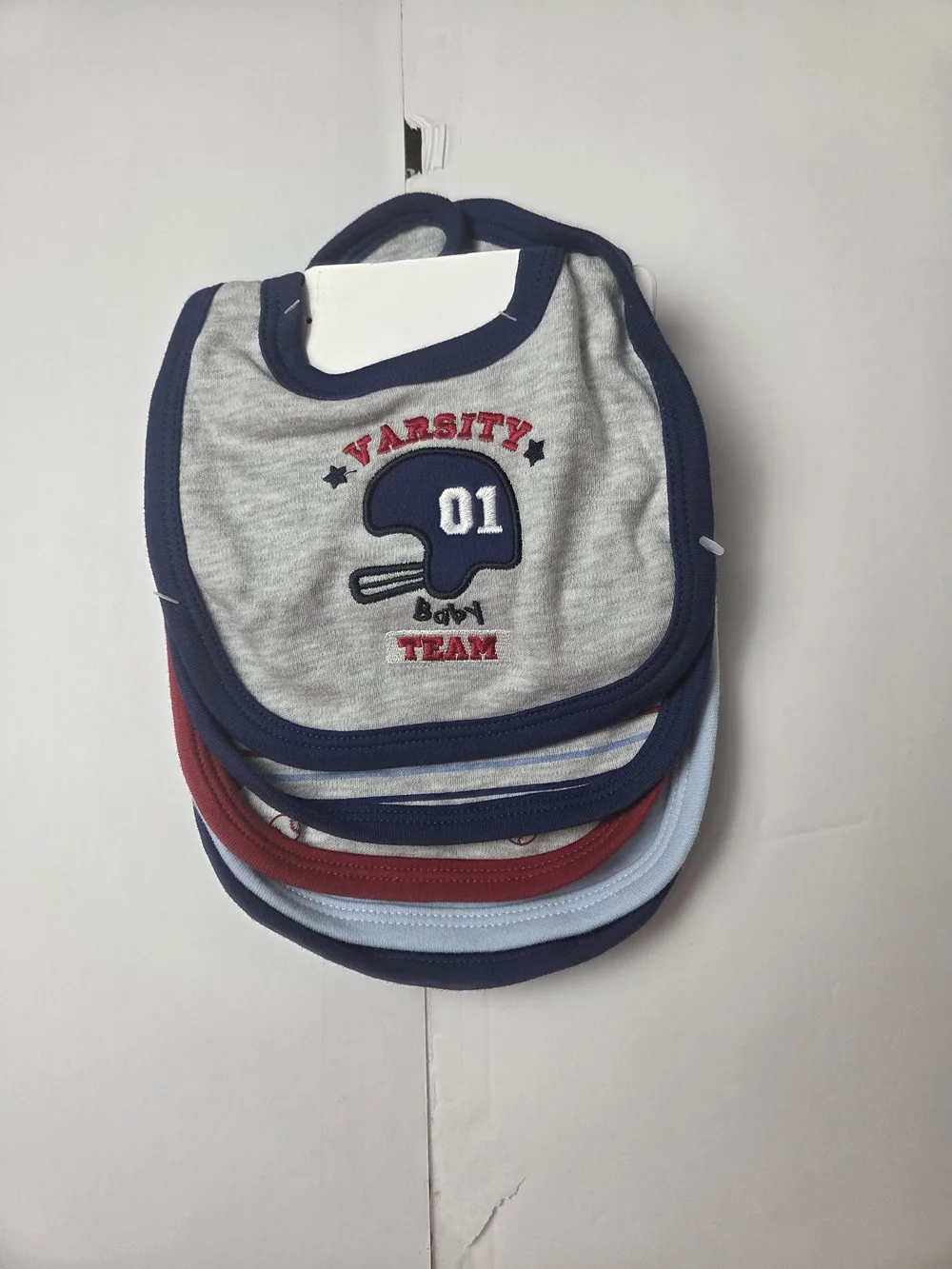 next Varsity Helmet Bib Set - Navy, Gray, Red, Light Blue